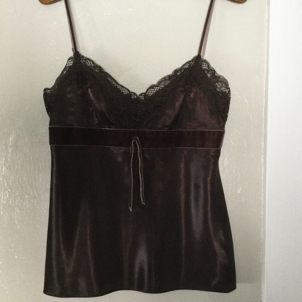 Velvet Straps Trim Lace Camisole